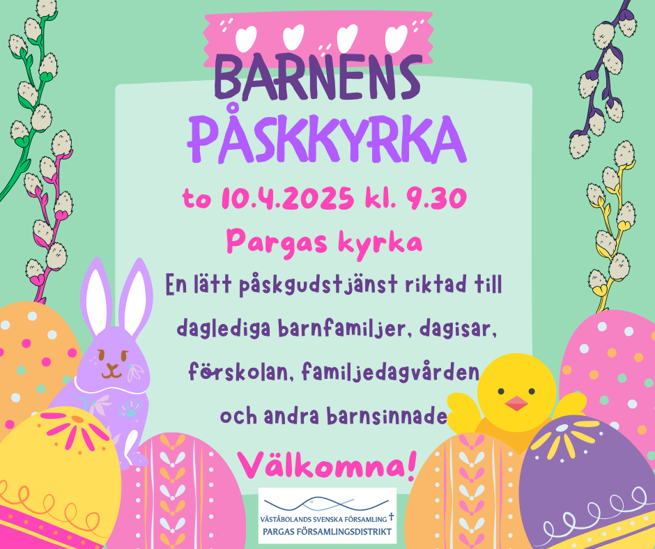 Barnens påskkyrka Påskkyrka reklam